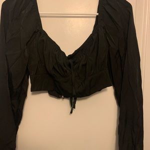 Cropped bustier top